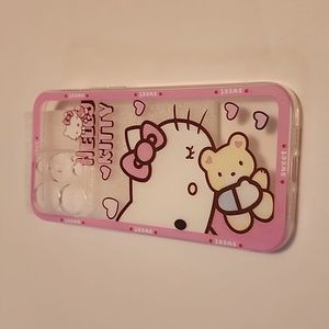 Brand new Apple IPhone 14 Pro Max Hello Kitty w Bear Silicone Phone case